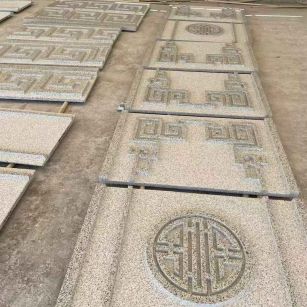 上海 白麻花岗岩外墙立面雕刻板