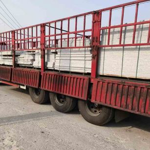 上海 白麻荔枝面外墙干挂，工厂装车日常