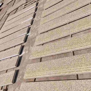 上海 黄金麻花岗岩光面楼梯踏步