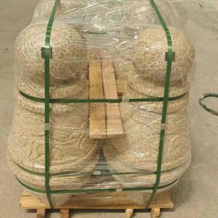 上海 黄金麻异形定制雕花——棒棒糖挡车柱