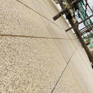 上海 黄金麻花岗岩荔枝面外墙干挂石材效果示例