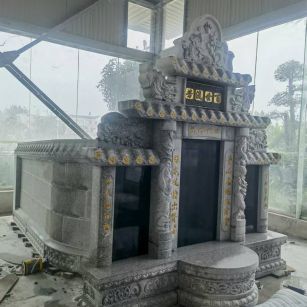 上海 芝麻白墓碑效果展示图