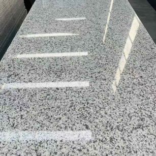 上海 白麻花岗岩光面毛板