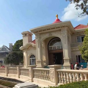 上海 黄金麻花岗岩欧式别墅