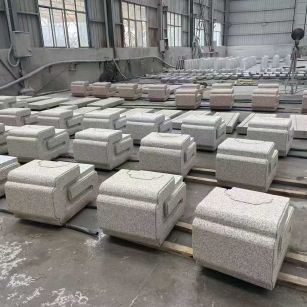 上海 白麻花岗岩异形加工-石凳，坐凳