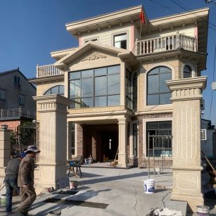 上海 黄金麻花岗岩荔枝面别墅外墙干挂私家专属