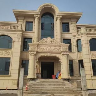 上海 黄金麻花岗岩别墅外墙干挂