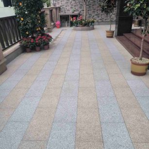 上海 黄金麻白麻荔枝面庭院铺装展示