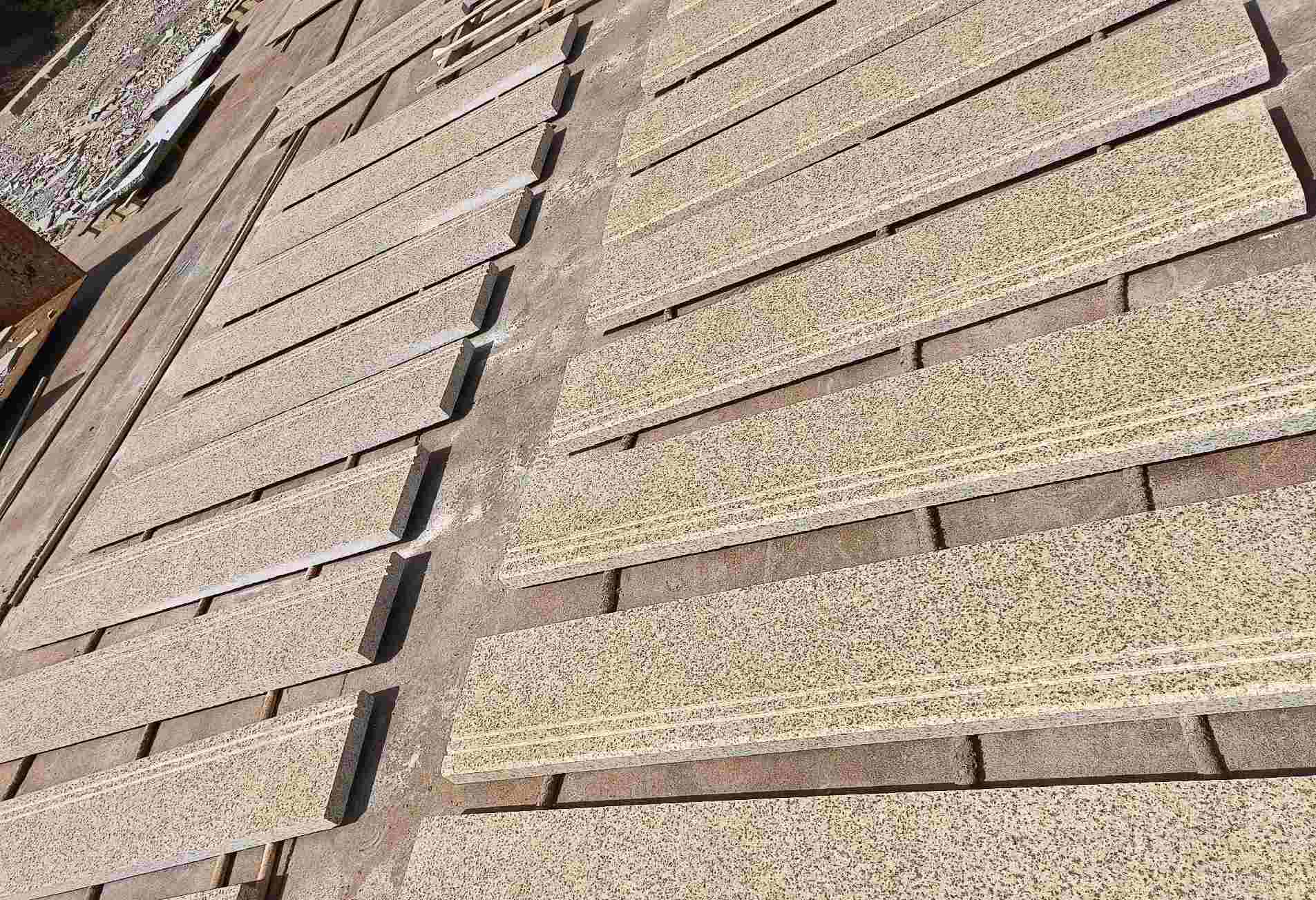 上海 黄金麻花岗岩光面楼梯踏步