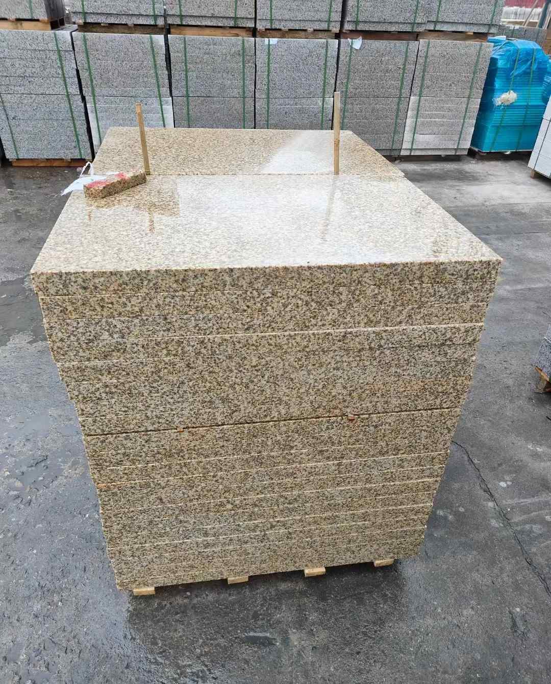 上海 湖北黄金麻花岗岩石材荔枝面外墙石材