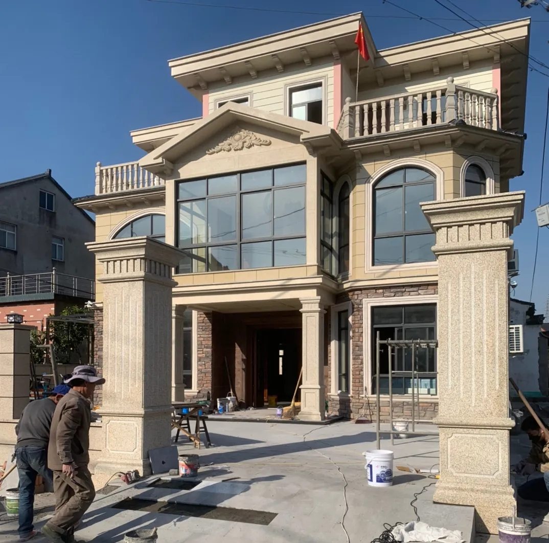 上海 黄金麻花岗岩荔枝面别墅外墙干挂私家专属