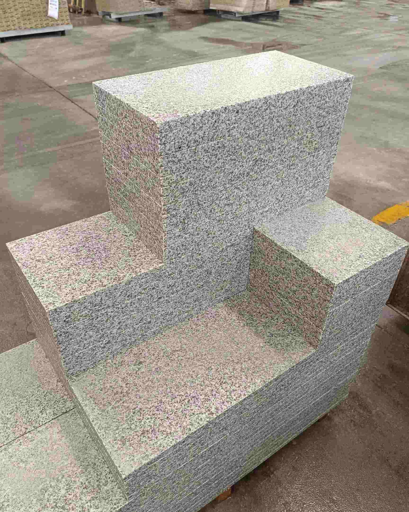 上海 白麻花岗岩荔枝面地铺石