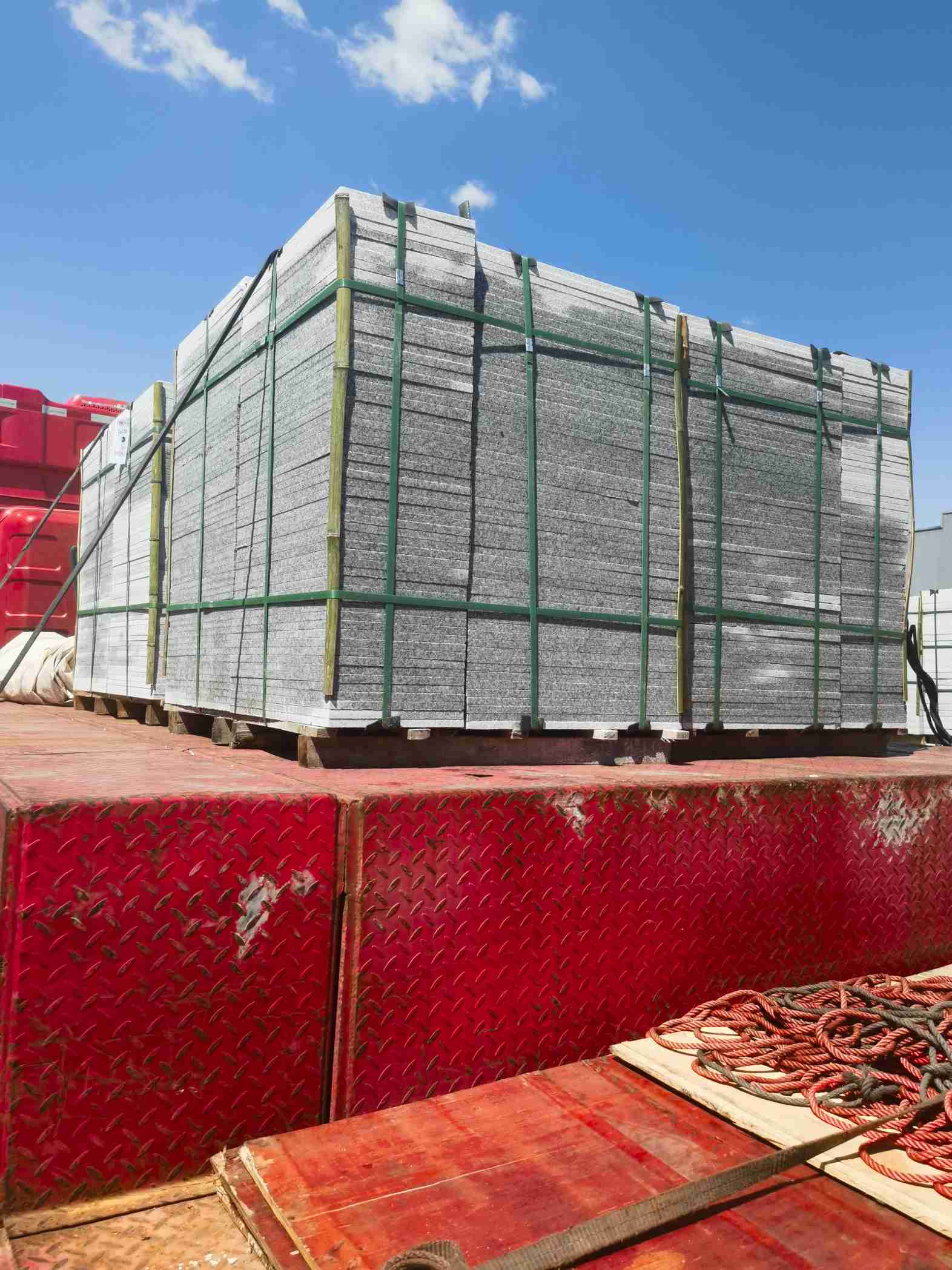 上海 芝麻白火烧规格板地铺石300*600/600*600