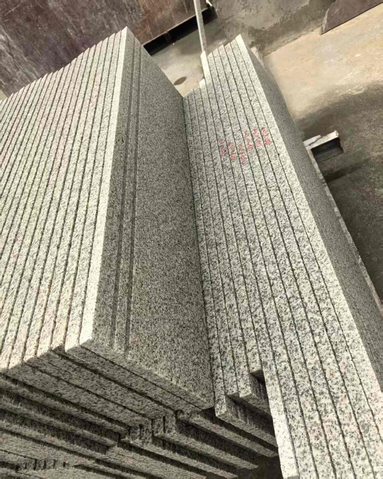 上海 白麻荔枝面花岗岩楼梯踏步