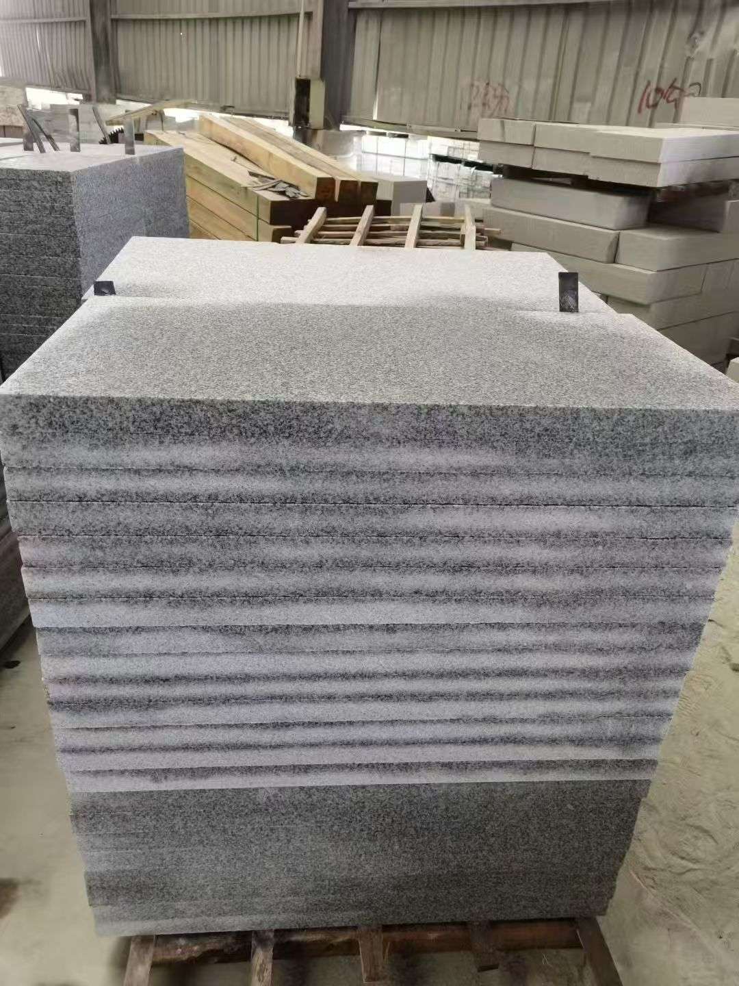 上海 芝麻白5公分火烧地铺成品，900*400，规格可定制